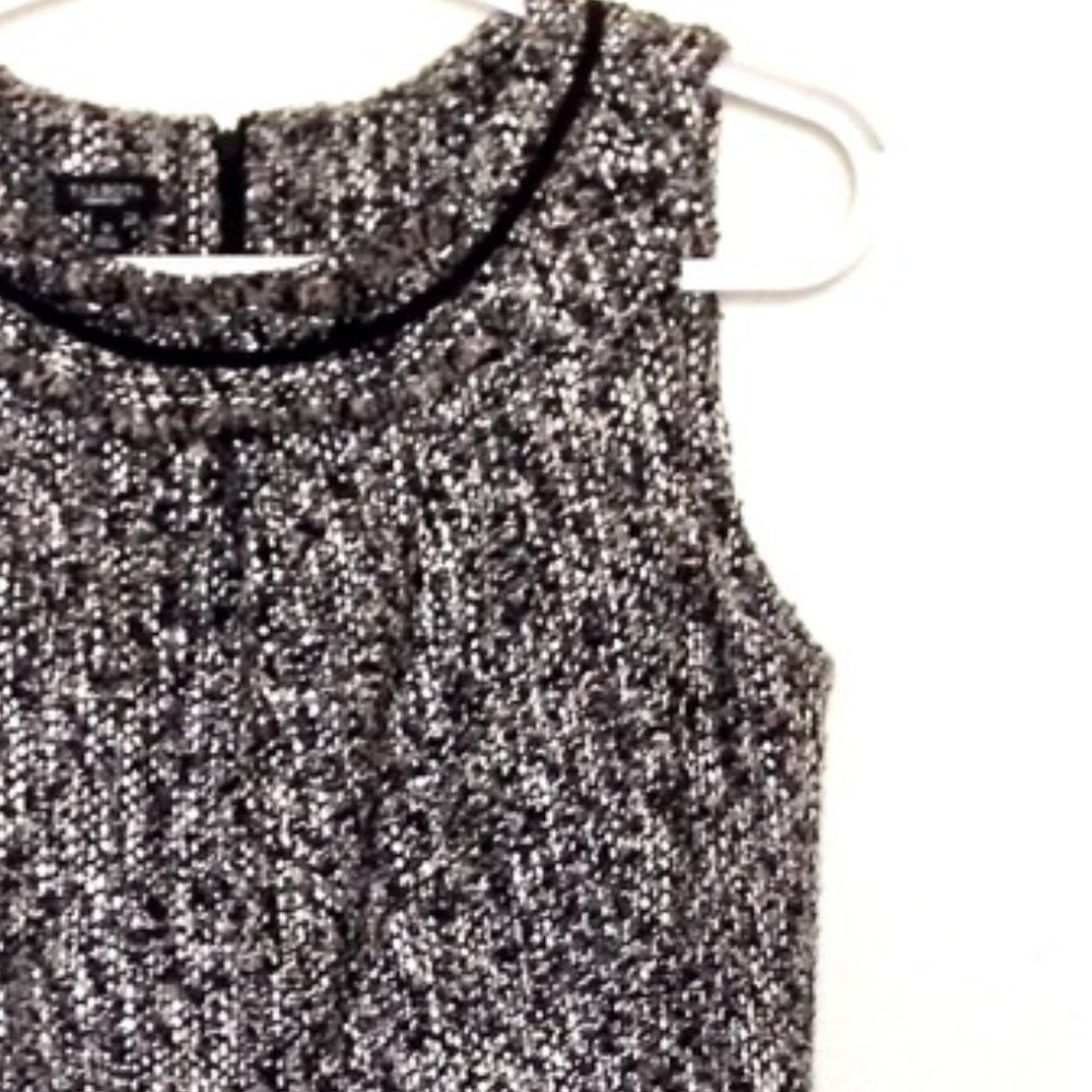 TALBOTS-Textured Wool Blend Jumper Dress - Picture 4 of 10